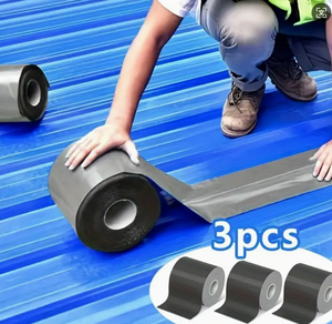 Ruban de réparation de fuite de toit rouge 5cm x 5m 1.5mm d'épaisseur Peel and Stick pour bâtiments préfabriqués - Product Image 6