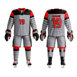 Maillots de hockey sur glace personnalisés – Nouveau design avec nom et logo brodés en twill - Product Image 5