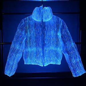 Chaqueta de Plumón con Cierre y Luces LED para Hombre, Impermeable, Informal, de Invierno - Product Image 4