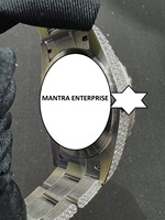 Harga Grosir Jam Tangan Mekanik Unisex Mewah Antik dari Baja Tahan Karat dengan Berlian Moissanite Buatan Tangan yang Dapat Disesuaikan