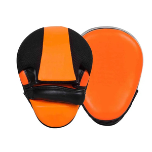 En gros, Mitaines de boxe 2.0 noires, Pads de frappe profilés, Mitaines de frappe à air, avec logo personnalisé, en PU anti-impact, écologiques - Product Image 1