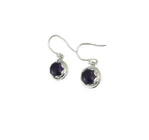 Diseño de flores de moda Lapislázuli Pendientes de Plata de Ley 925 Colgantes Pendientes de cabujón de lapislázuli de Plata de Ley 925 de moda - Product Image 1