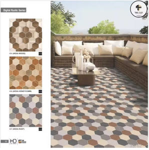 Azulejos Cerámicos Decorativos para Exteriores con Superficie Antideslizante para Baños y Centros Comerciales - Product Image 3