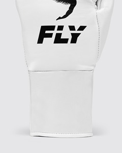 Manufacture Latest Model White Fly Boxing Gloves 100% Genuine Cowhide Leather Fly Boxing Glove Comfortable Fly Kickboxing Gloves - Product Image 4