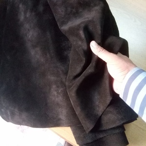 Green Calf Suede Leather Cow <b>Split</b> 100% Genuine Water Resistant ISONZ Leather for Garment & Bag Custom Products and Colors - Product Image 4