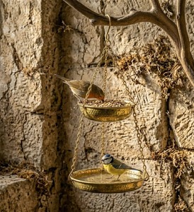 Bain d'oiseaux en laiton de haute qualité pour l'extérieur, autoportant, pour jardin, décoration extérieure, bain d'oiseaux, ornement de jardin pour l'alimentation des oiseaux - Product Image 4