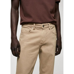 Pantalones Jogger Casuales de Hombre, Tejido Transpirable, 100% Algodón, Color Azul Oscuro, Corte Recto, Envío Directo - Product Image 2