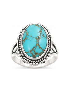 925 Sterling <b>Silver</b> Natural Turquoise Oval <b>Ring</b> Boho Handmade Gemstone Jewelry Wholesale - Product Image 1