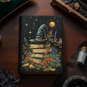 Diario de Cuero Estilo Grimoire, Hecho a Mano, Vintage, con Cierre, para Hechizos y Escritos Mágicos, Ideal para Regalo - Product Image 3