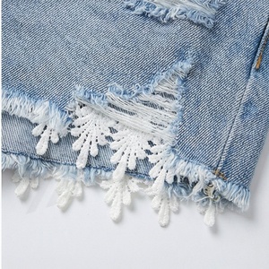Shorts Vaqueros Rectos Vintage para Mujer, de Cintura Alta, Rotos, Casuales, de Moda para Verano, para Uso en Exteriores y Calle - Product Image 6