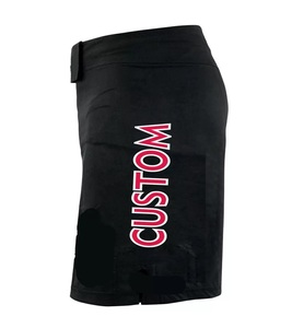 GAF Short de combat extensible uni pour hommes, arts martiaux Muay Thai, MMA, Kick Boxing, vente directe d'usine - Product Image 3