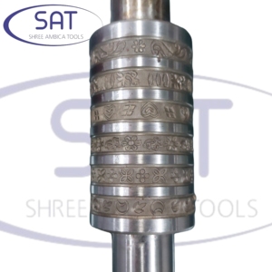 SAT Jewelry Gold Silver Embossed <b>Texture</b> Design <b>Roller</b> Pebble Pattern Design <b>Roller</b> for Rolling Machine Jordan USA Malaysia Peru - Product Image 4