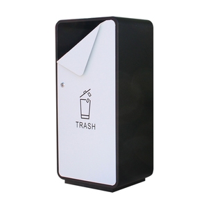 Metal Commercial <strong>Trash</strong> <strong>Bin</strong> Rectangle <strong>Trash</strong> Can <strong>with</strong> Removable Bucket - Product Image 1