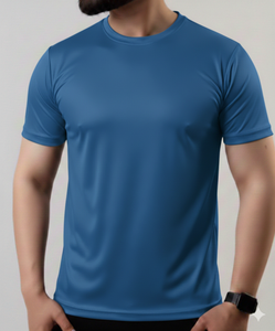 เสื้อยืดผ้าฝ้ายสีพื้นสำหรับผู้ชายคุณภาพพรีเมียม สไตล์ลำลอง น้ำหนักเบา 180 GSM ระบายอากาศได้ดี ป้องกันรอยยับ สวมใส่สบาย - Product Image 1