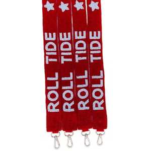 Direct Factory Handcrafted Seed Bead Embroidery <b>Belt</b> <b>Strap</b> Game Day Team Slogans Assorted Base Guitar Style Purse <b>Strap</b> Accent - Product Image 3