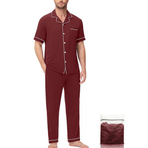 Conjunto de Pijama Clásico para Hombre, Ligero, con Tela Suave, para Descanso Informal y Relajación a la Hora de Dormir - Product Image 1