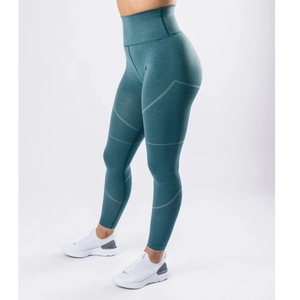 Women High Rise <b>Flared</b> Yoga <b>Leggings</b> Breathable Seamless 100% Polyester Cotton Custom Stretch <b>Gym</b> Workout Fitness Pants Private - Product Image 3