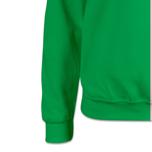 Sweat-shirt à col rond pour homme, coupe classique, décontracté, en maille, hiver, avec logo personnalisé brodé, en polaire, couleur verte et rose - Product Image 6