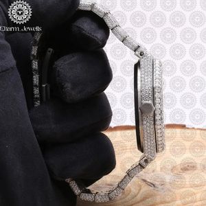 Reloj de Lujo para Hombre con Caja de Acero Inoxidable, Movimiento Mecánico Analógico, Fecha Automática, Resistente al Agua 10 Bar, Detalles de Diamantes - Product Image 2