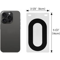 2025 segnapunti portatile 0-9 Flip 6 set carte segnapunti numerate 3 1/8X5 1/2 pollici segnapunti e supporto