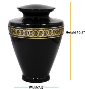 Urnes funéraires en laiton pour adultes, pour hommes et femmes, décoratives, vente en gros - Product Image 3