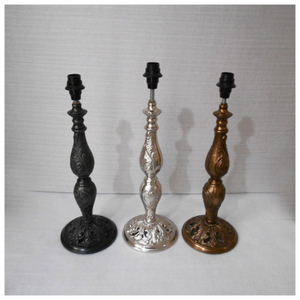 Lampe de table en laiton antique, base de lampe de bureau en métal doré classique, support de lampe vintage de luxe pour hôtel, lampe de chevet pour la maison - Product Image 6