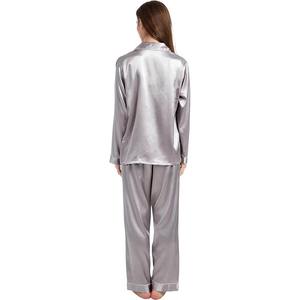 Conjunto de Pijama de Algodón de Alta Calidad para Mujer, 2 Piezas, Cuello en V, Cierre con Cordón, Ropa de Dormir Transpirable y Térmica con Tela Dobby - Product Image 6