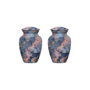 Urne funéraire artisanale en métal pour cendres humaines, récipient commémoratif pour adultes avec couvercle sécurisé, conteneur pour restes funéraires - Product Image 3