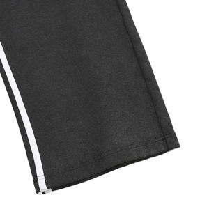 Pantalones de chándal anchos de tela para hombre al por mayor, estilo oversize, holgados, streetwear, con cintura elástica, rectos, para universitarios - Product Image 5