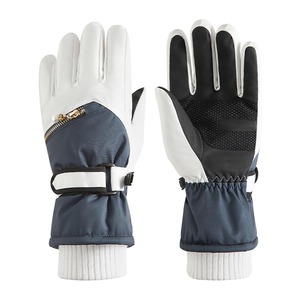 Gants de ski d'hiver avec sangle de poignet, gants de football de sécurité pour sports de plein air en cuir - Product Image 2