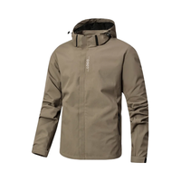 Veste bomber en coton respirant ultra-léger et écologique pour homme, avec empiècements |   Imperméable et coupe-vent |   Extérieur avant