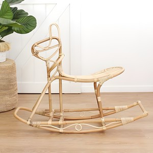 Juguete de animales divertidos para montar, juguetes de mimbre para niños, burro balancín, caballo balancín para bebés - Product Image 1