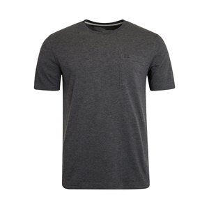 High Quality 100% Cotton Jersey Plus Size Casual Men's Solid Grey Color O-Neck T-Shirt With Custom Logo From Bangladesh - Product Image 1