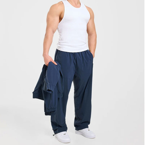 Fabricación Profesional de Chaqueta Cortavientos de Nailon para Hombre, Traje Deportivo Ligero de Poliéster, Pantalones Cortavientos Casuales para Correr, Estilo Deportivo Informal - Product Image 4