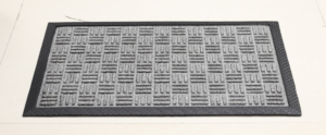 Paillasson d'entrée en polypropylène avec bordure en caoutchouc moulé, tapis absorbant les saletés pour - Product Image 3
