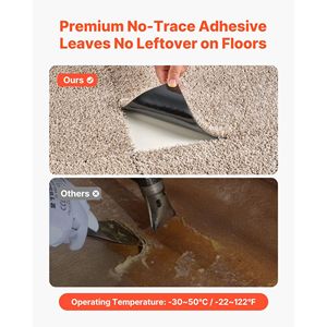 Set di 10 Piastrelle per Moquette 18x18 Pollici, Tappeti Quadrati Morbidi Autoadesivi, Rimovibili Senza Danni per Pavimenti Domestici - Product Image 5