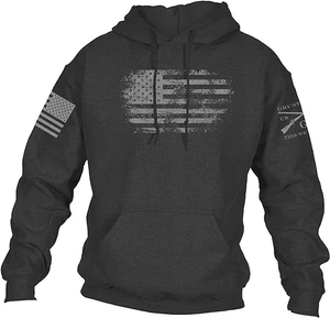 Sweat-shirt à capuche pour homme, décontracté, vintage, 100% coton, logo personnalisé, manches longues, doublure en tissu éponge, broderie, sweat-shirt d'hiver - Product Image 1