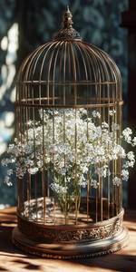 Customized Handmade Metal Wire Bird Cage Home & Garden Decor Floor Decorative Bird Cage For Inoor,Outdoor - Product Image 3