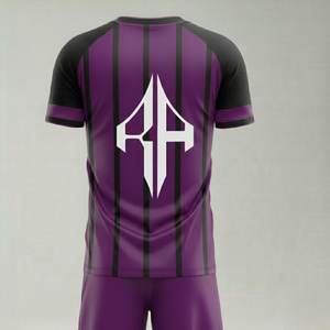 Uniforme de Fútbol para Hombre de Alta Calidad, 100% Poliéster, Cuello en V, Manga Corta, Personalizable, Transpirable, con Logotipo Personalizado por RIVIAN ATLANTIC - Product Image 2