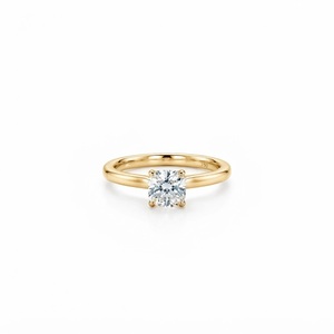 IGI Certified Cushion Lab Created Diamond Solitaire Engagement Ring 10K 14K 18K Solid Gold Prong Set Promise Ring Proposal Ring - Product Image 1