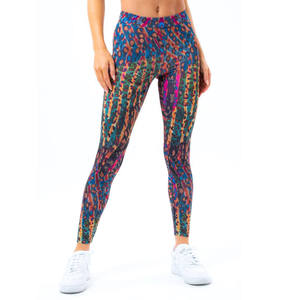 Women's High Waist Full Length Leggings Elephant <b>Pattern</b> Stretch Seamless Invisible Pocket <b>Knitted</b> Spandex Polyester Sporty All - Product Image 1