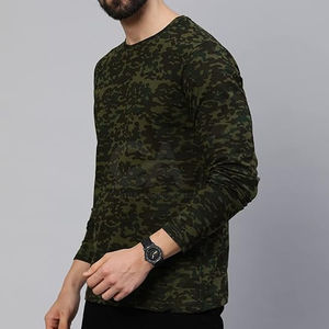 Chemises de chasse camouflage pour hommes, chemise tactique camouflage à manches longues, séchage rapide, col rond, t-shirt de sport - Product Image 3