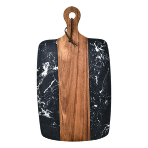 Planche à découper en marbre et bois d'acacia pour la maison, idéale pour les steaks, les fromages et les fruits - Product Image 3