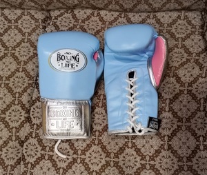 Gants de boxe professionnels mexicains No Boxing No Life, qualité supérieure, cuir de vachette, MMA, arts martiaux, combat, boxe professionnelle - Product Image 1