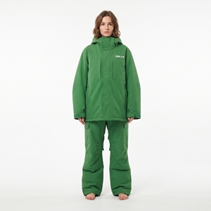 Combinaison de ski pour femme, imperméable, coupe-vent, avec capuche, veste et pantalon, respirante, vêtements de sport d'hiver - Product Image 1