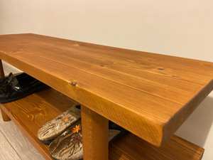 Mesa Consola de Madera Maciza Reciclada Más Vendida, Mesa de Pasillo de Madera con Estante, Mueble para Sala de Estar, Entrada o Sofá - Product Image 2