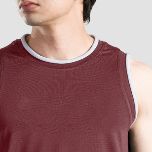 190 Gsm Cut Off Side Loose Fit Tank Top Men's Wear <b>Athletic</b> Sports Trendy Gym Clothes Wholesale Summer Wear Comfortable - Product Image 5