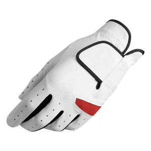 Genuine Sheepskin High Quality Soft Men's Golf Gloves Outdoor Waterproof Adjustable <b>Wrist</b> <b>Strap</b> Hook Loop Closure Embossed Blank - Product Image 4
