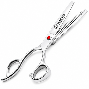 NYBL-55 5.5inch Straight <b>Left</b>-<b>handed</b> <b>Scissors</b> JAPAN 440C Sharp 58-59HRC Hardness Stainless Steel Handle Barber Shears Hair 28 - Product Image 3