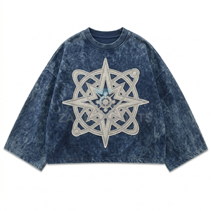 T-shirts oversize pour hommes, style streetwear, effet délavé, 100% coton, style vintage, unisexe, fabriqué au Pakistan - Product Image 1